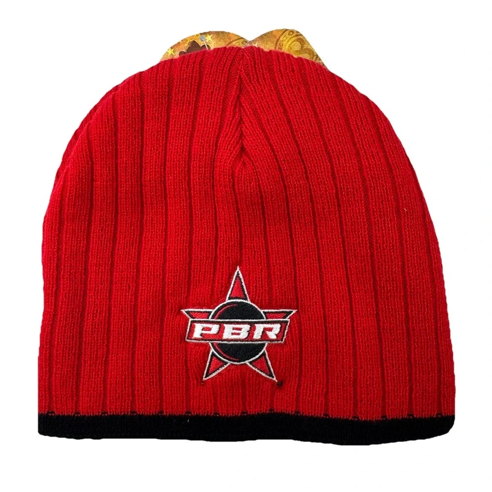 NEW PBR Professional Bull‎ Riding Knit Beenie Winter Cap Hat Rodeo Cowboy Ranch